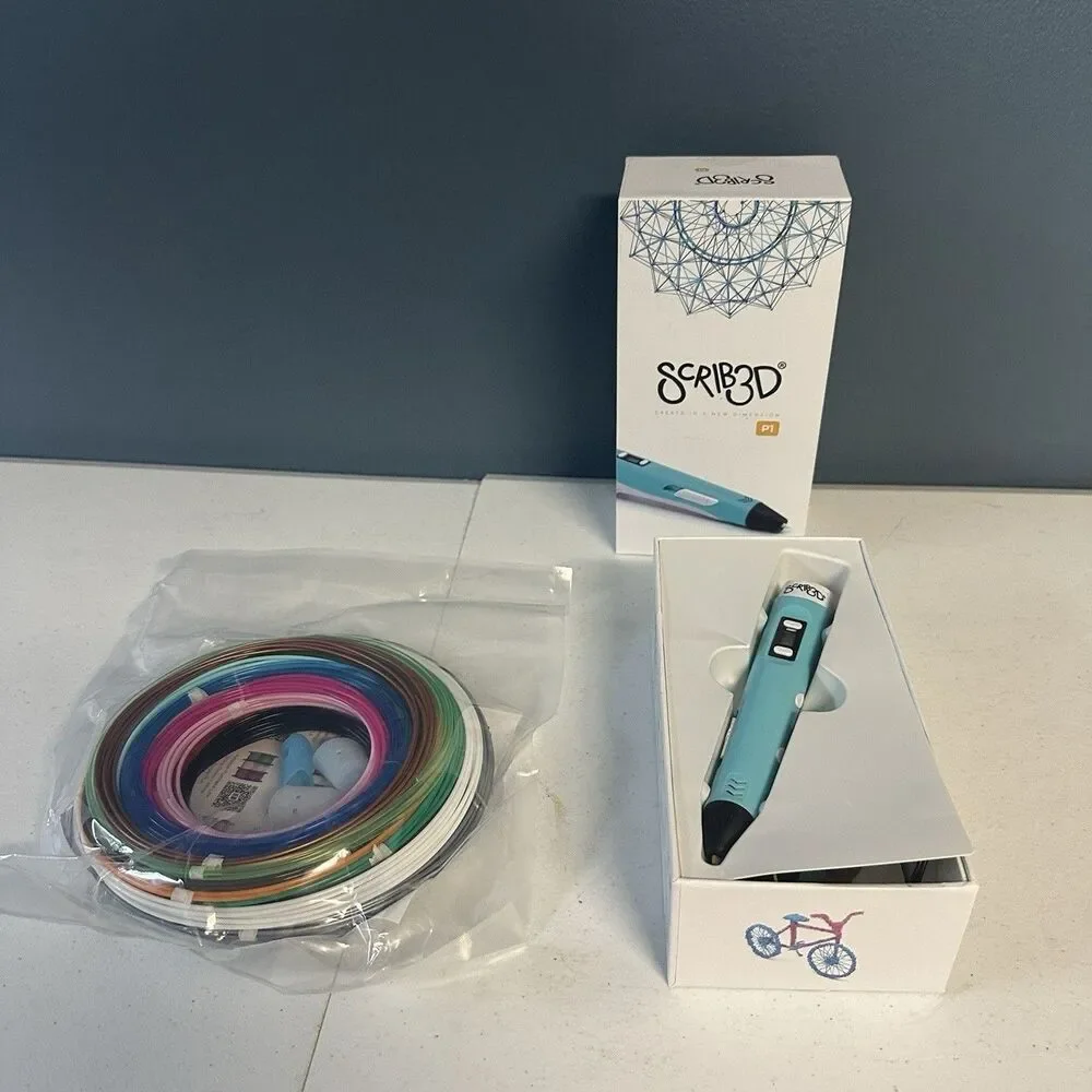 Scrib 3D-3D Pen With Filament Packs-Charger Bundled